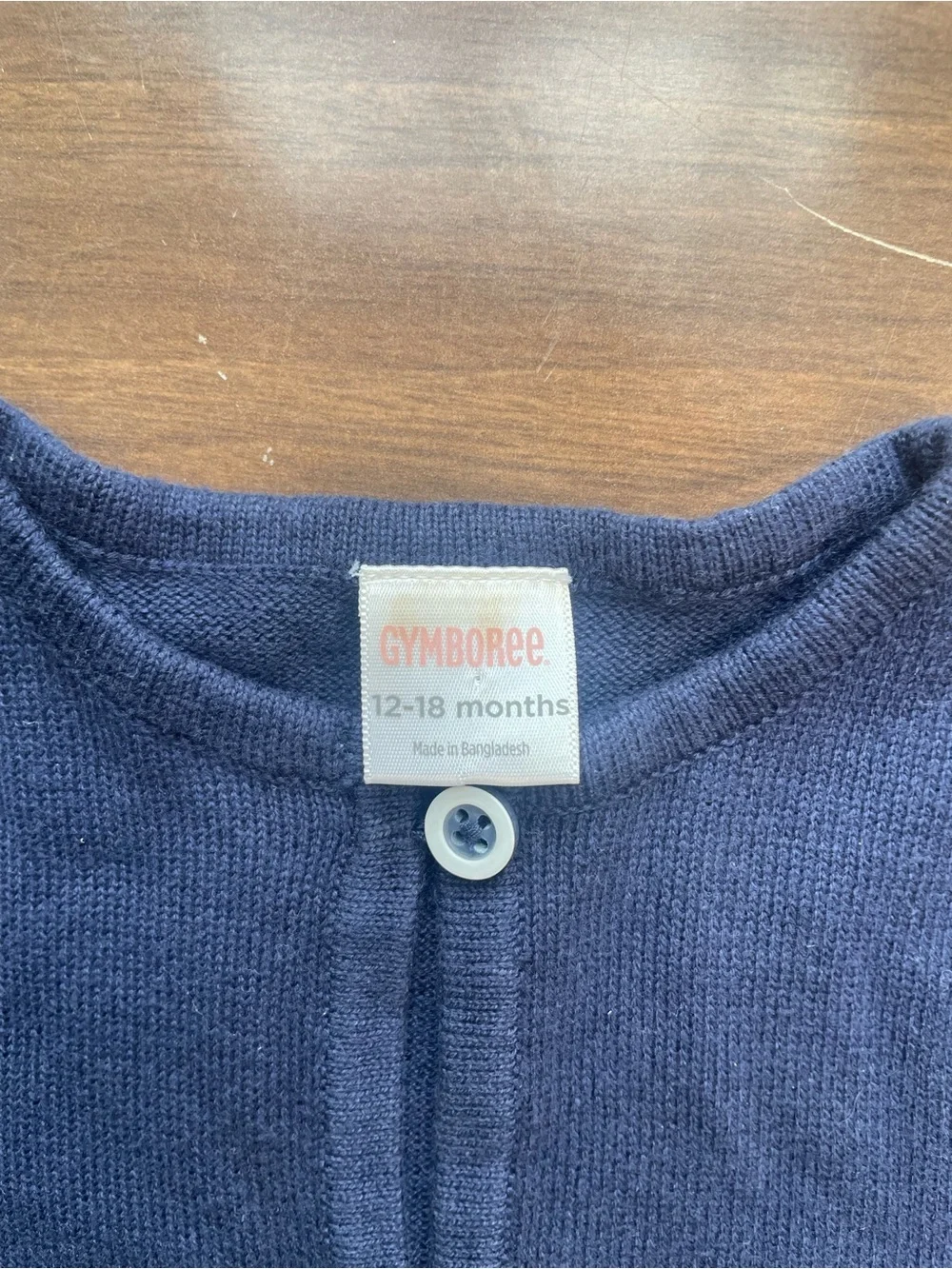 Gymboree Navy Cardigan with Red Sailboat Applique